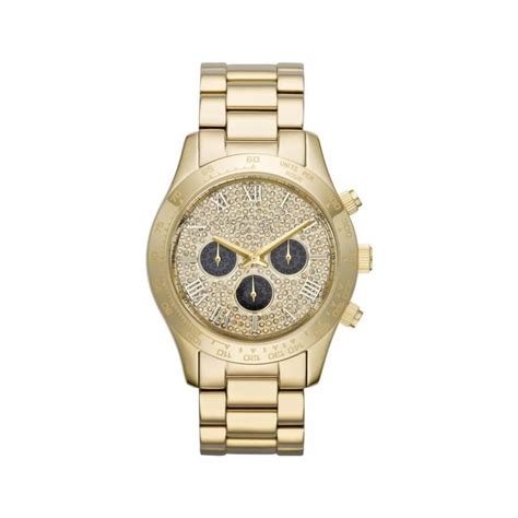 michael kors mk5830 ladies gold layton chronograph watch|Michael Kors Layton Glitz Gold.